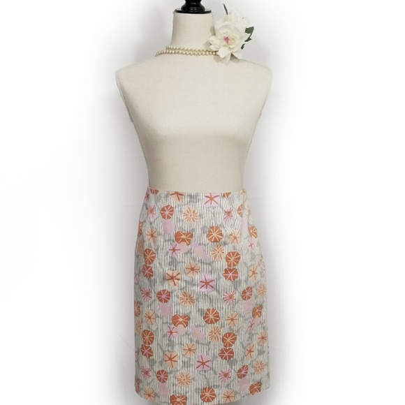 Patterned floral/stripe skirt - Picture 1 of 3